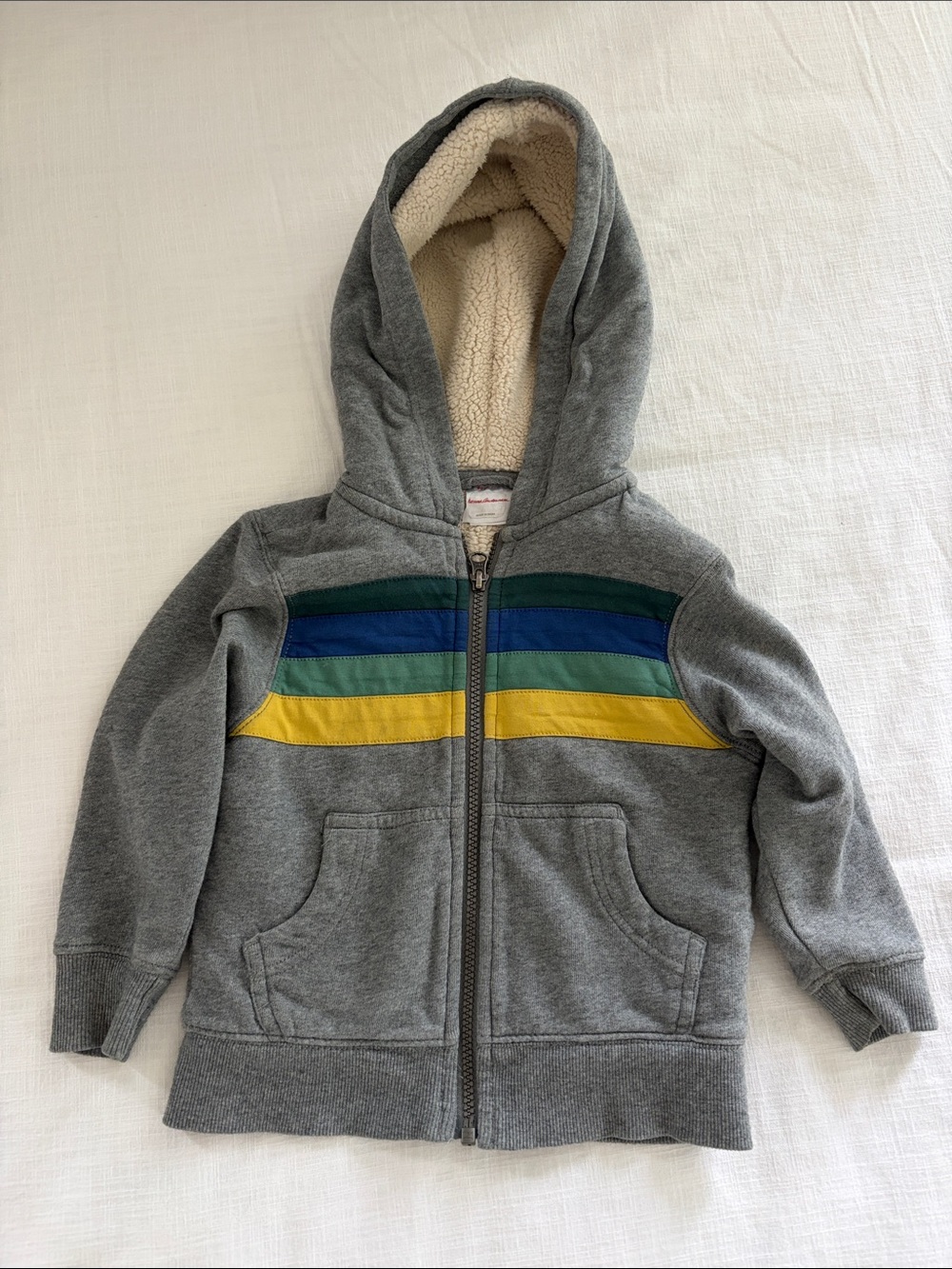 Hanna Andersson Faux Shearling Hoodie 90cm/3T